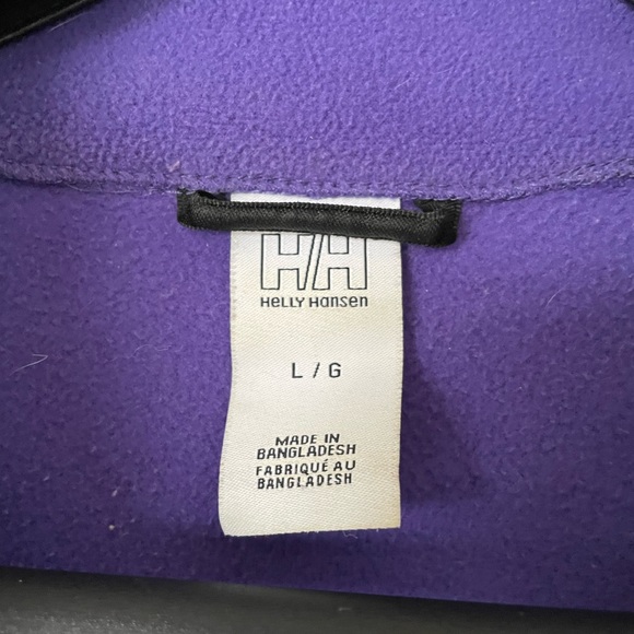 Helly Hansen Large Purple Daybreaker Half-Zip Fleece Pullover - Picture 3 of 3